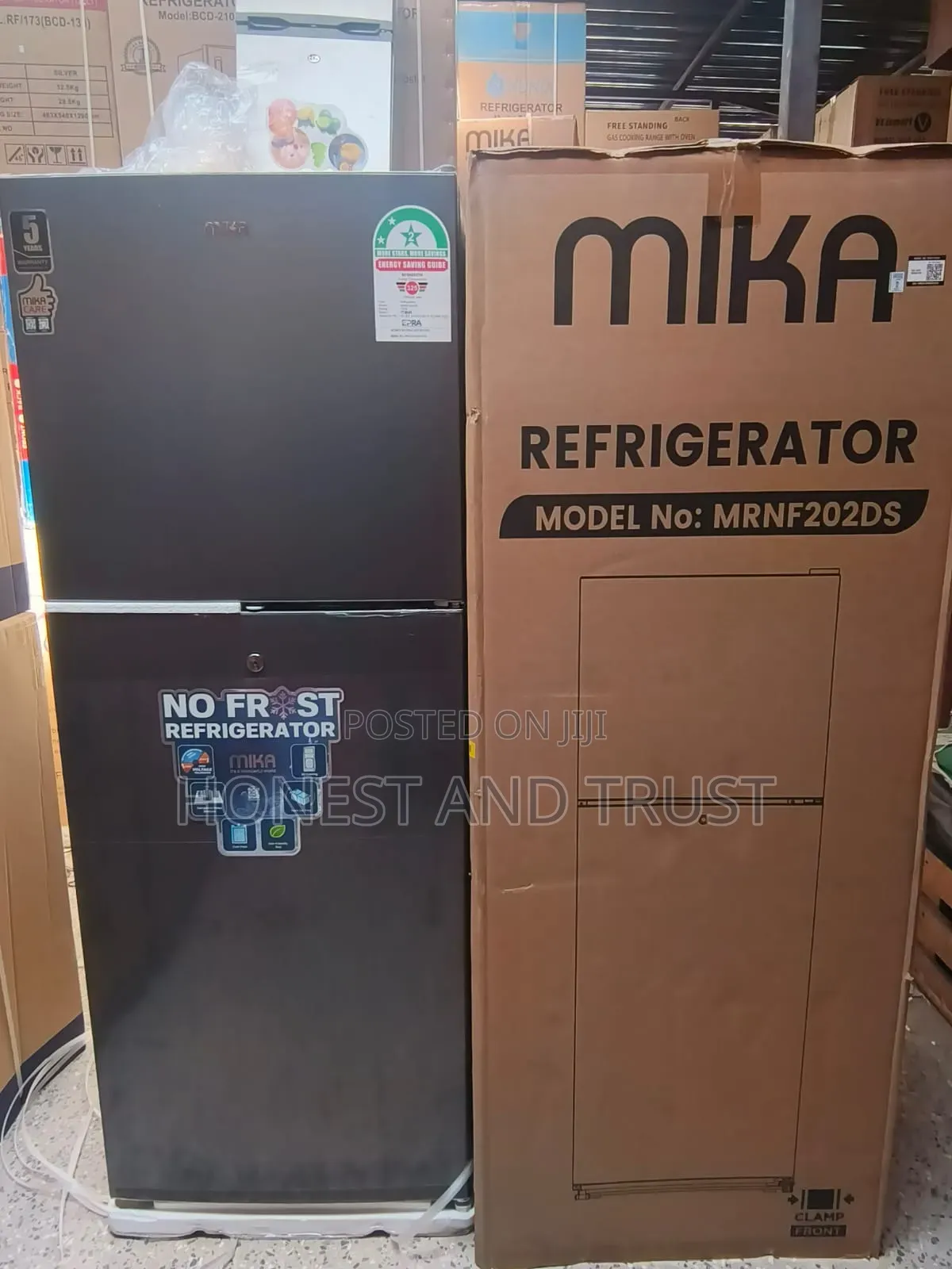 Mika 202litres No Frost Double Door Refrigerator