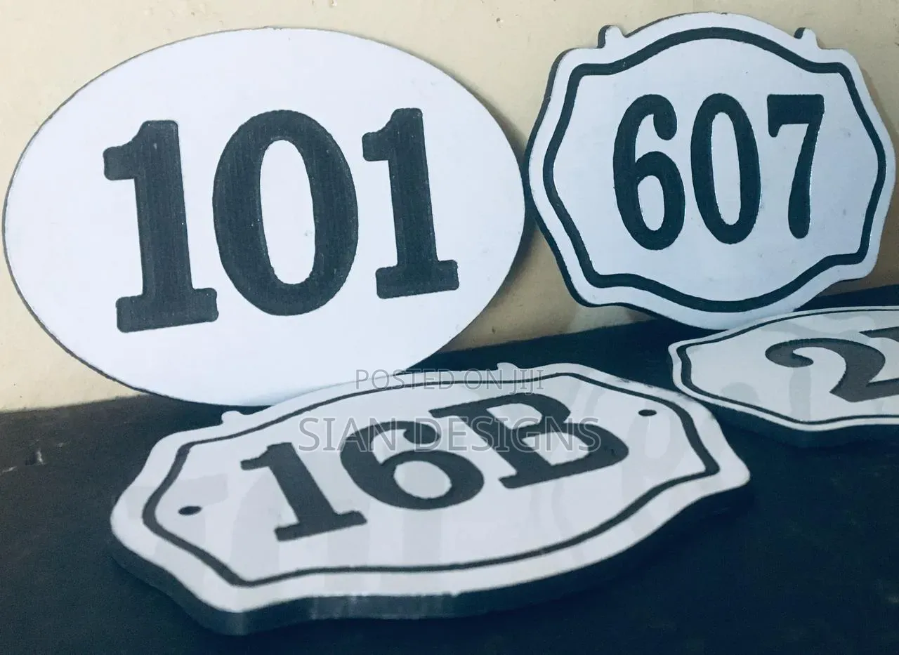 Door Tags Available for Order, Measurements 4 by 3 Inches at 200 Bob