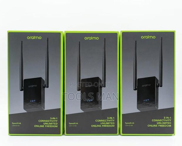 Oraimo Speedlink Osh-014a 3-in-1 Wifi Range Extender Booster.