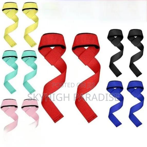 *Kshs 500* 2pcs Weightlifting Straps Anti-Slip Silicon Lifting