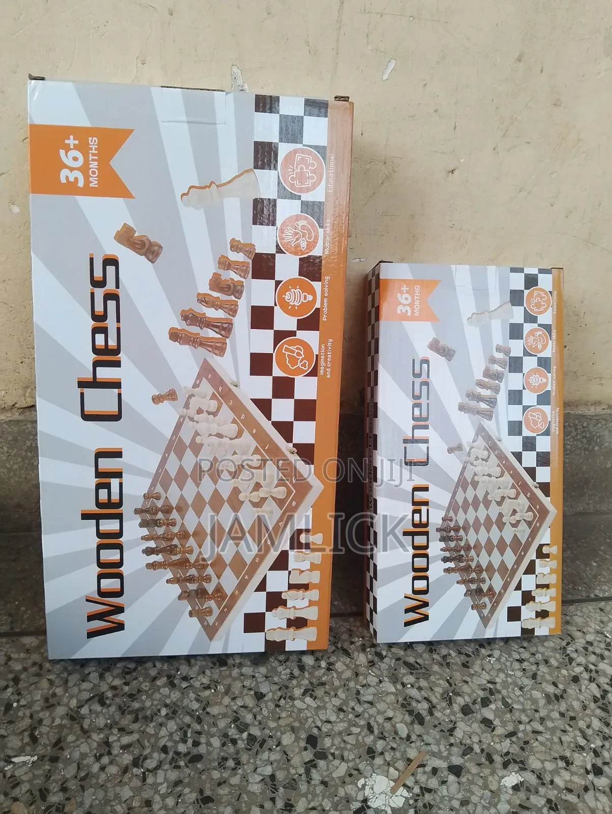 Wooden Chess Game Set for Kids Adults – Large Small Sizes - Km