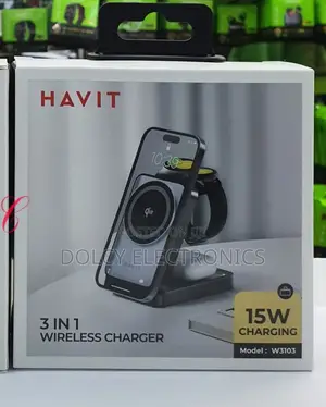 Havit W3103 3-in-1 Phone, Iwatch, Airpods Wireless Charger