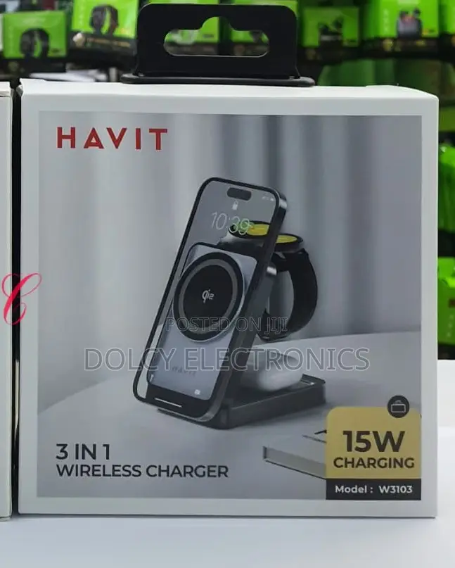 Havit W3103 3-in-1 Phone, Iwatch, Airpods Wireless Charger