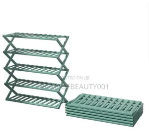 Foldable Bamboo Shoe Rack Stand / Multifunctional Organizer.