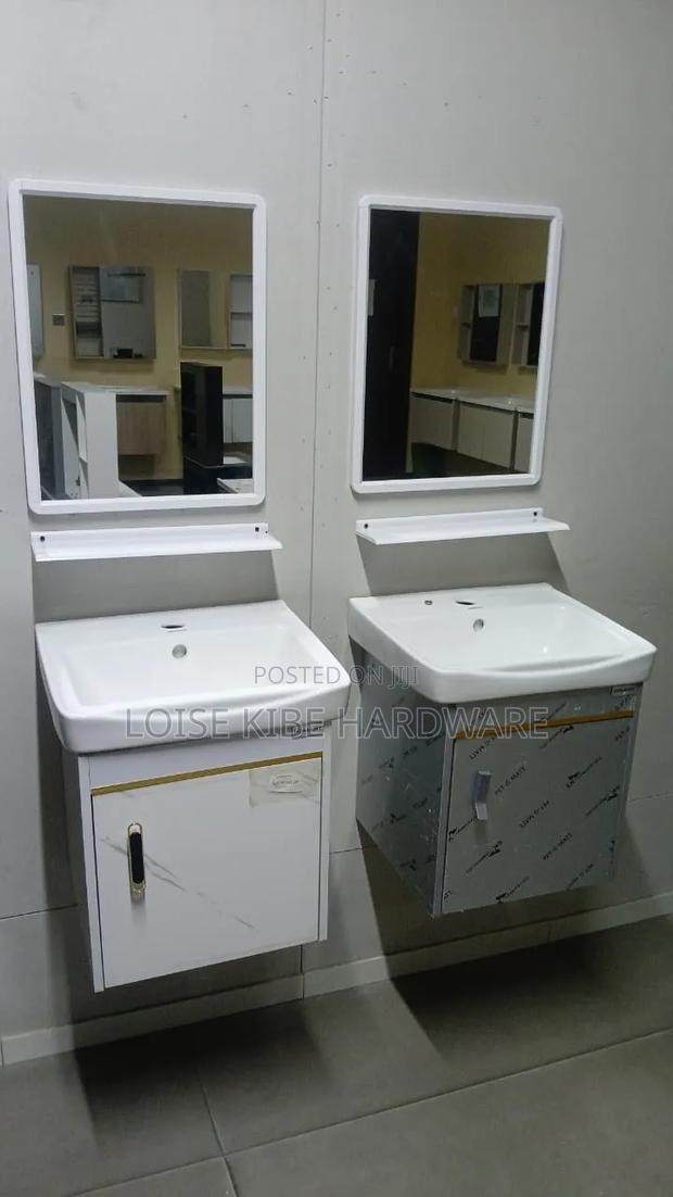 White and Vanity Cabinet Available Now