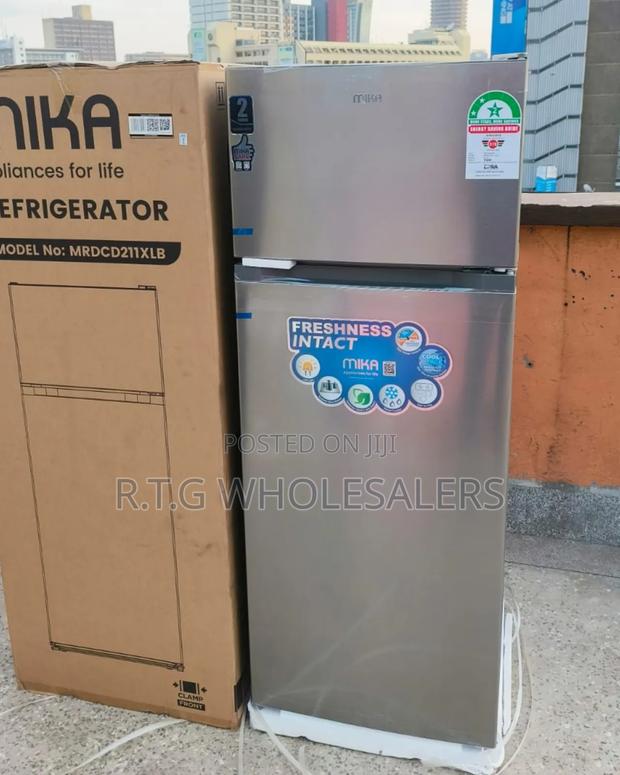Mika 211l Double Door Refrigerator
