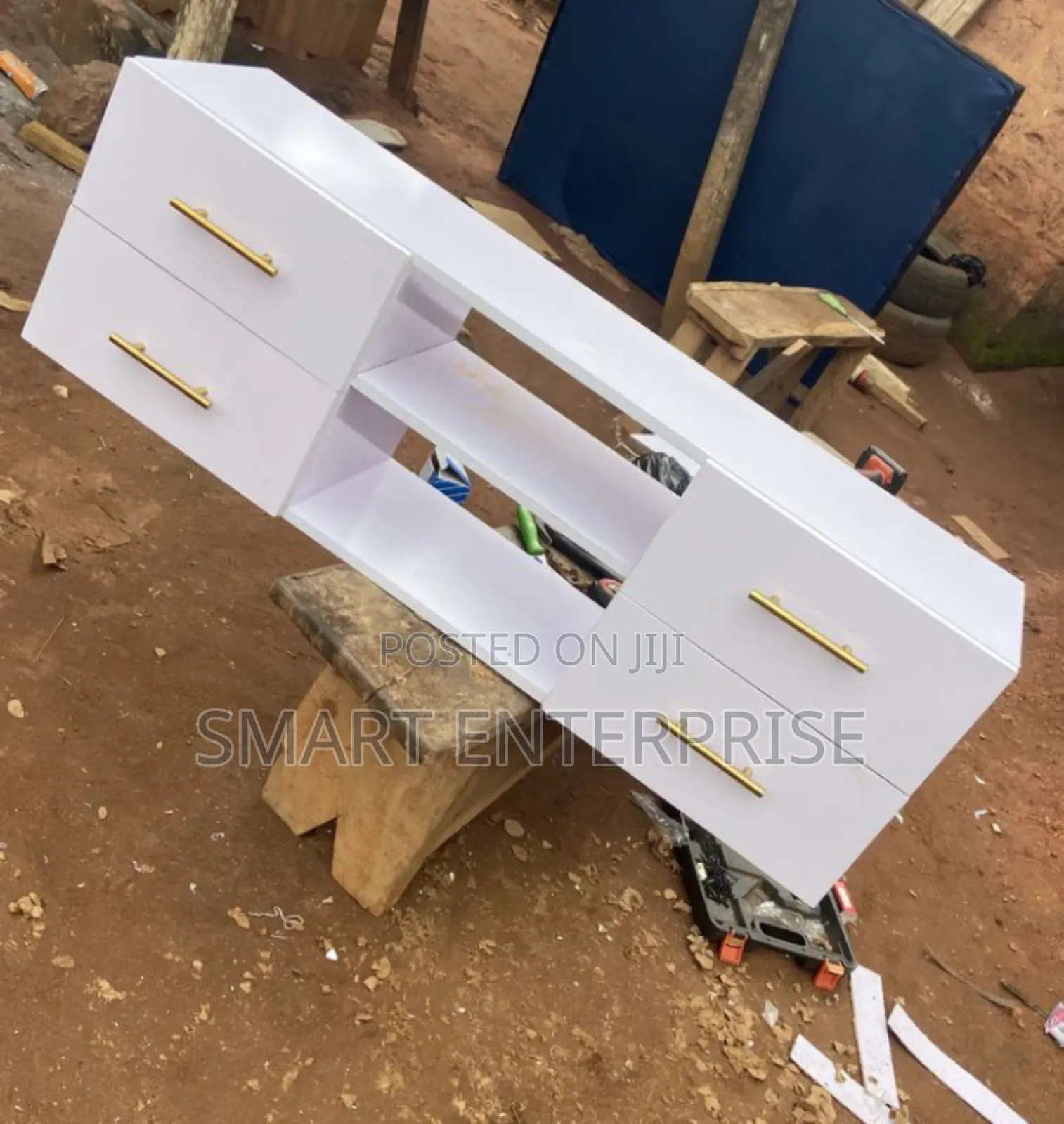 White MDF Tv Stand
