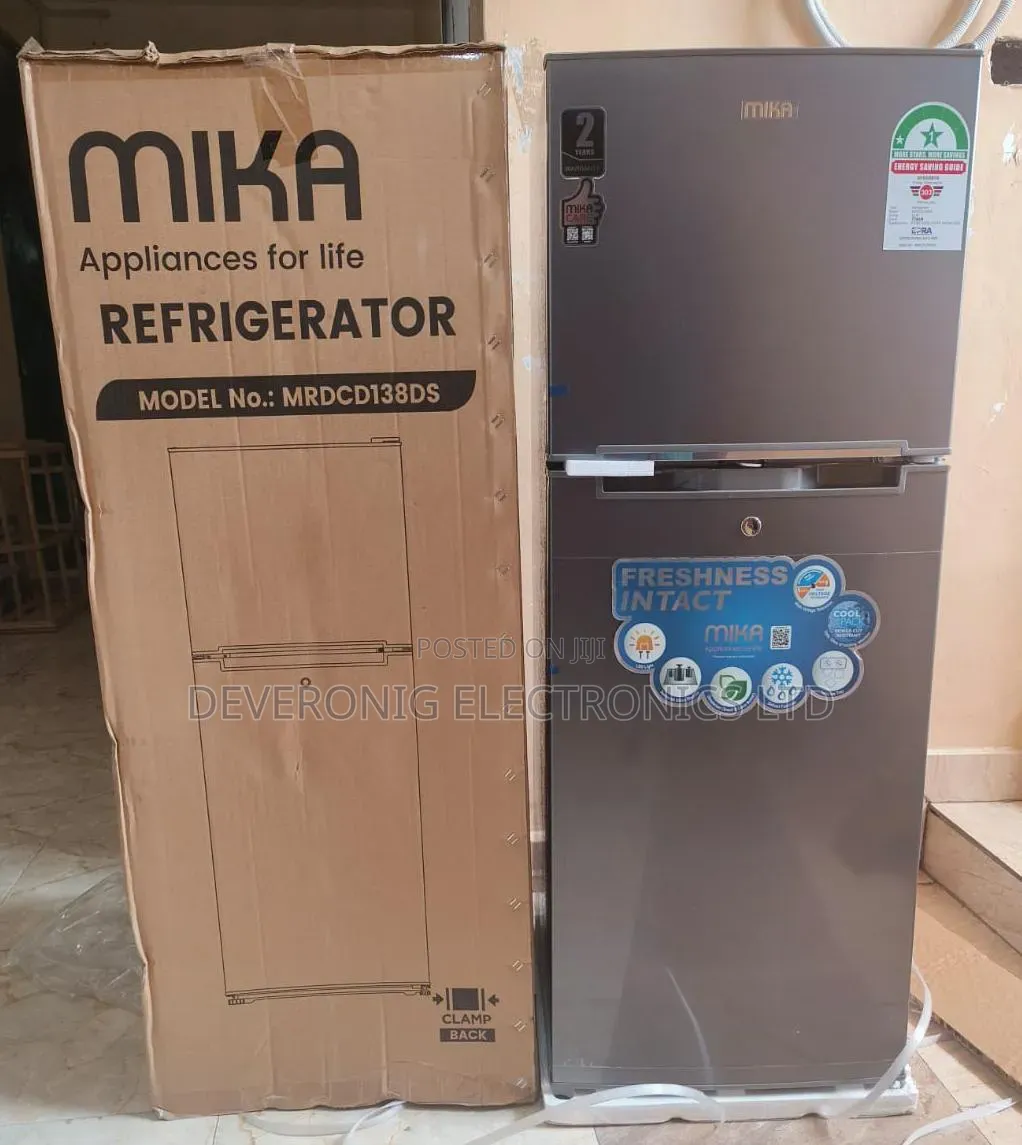 Mika 138 Litres Double Door Refrigerator