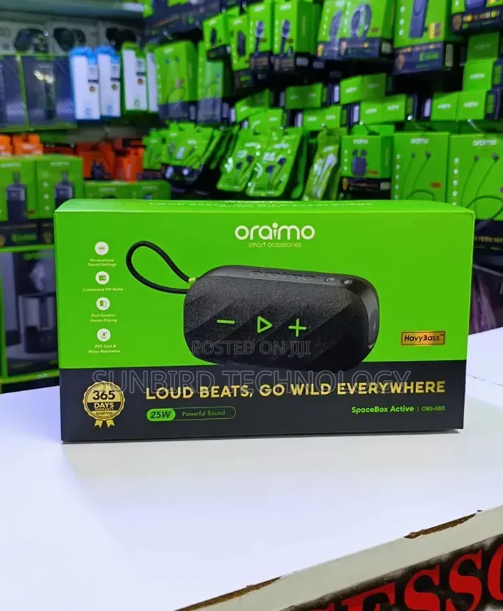 Oraimo 25w Spacebox Active Havy Bass Portable Speaker