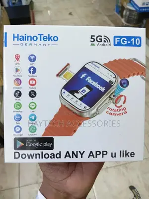 Hainoteko Fg-10 5g Android Smartwatch Featuring a Rotating Camera.