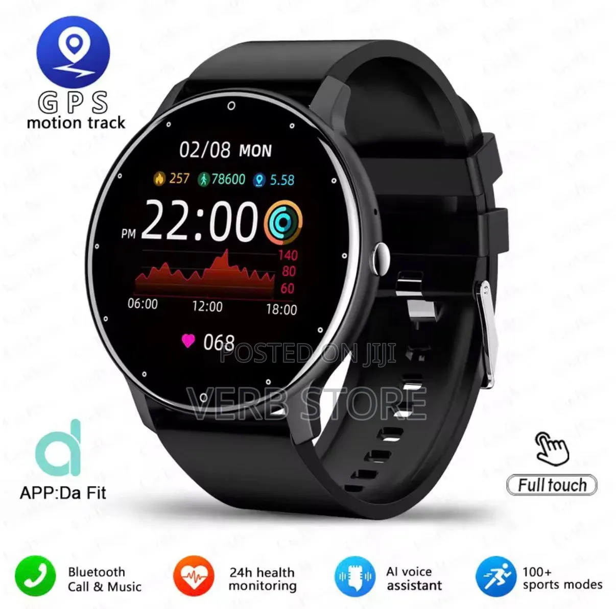 New Smart Watch Bp/Heart Rate Features Among Many Others