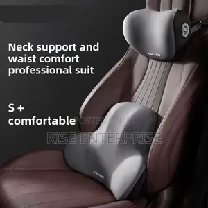2 Piece Car Head and Back Rest Lumbar Support
