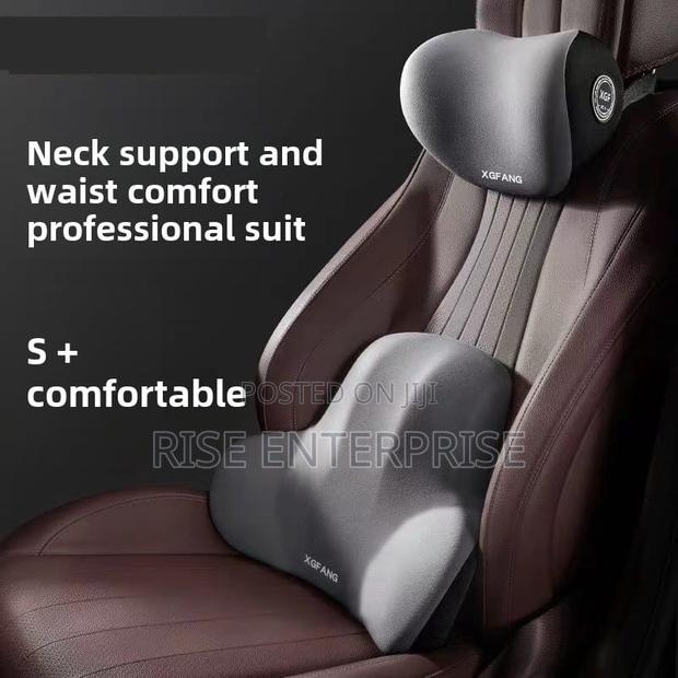 2 Piece Car Head and Back Rest Lumbar Support