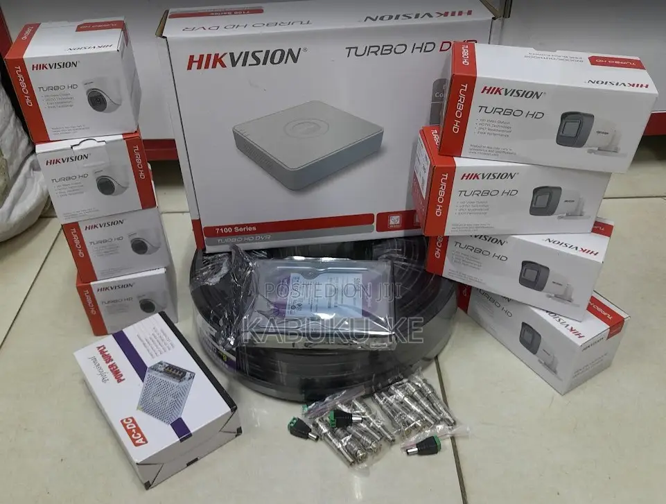 Hikvision 8 Cameras 8 Channel CCTV Camera Full Kit