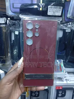 Plain Leather Case Designed for the Samsung Galaxy S23 Ultra