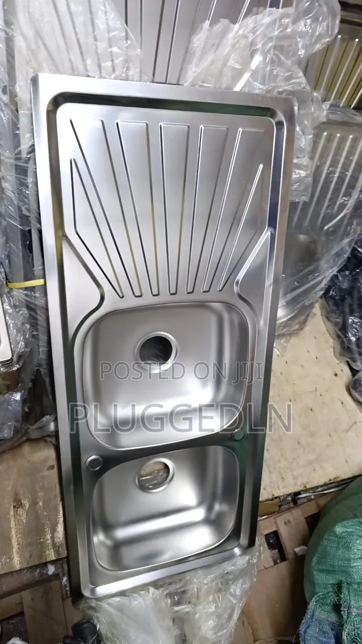 Double Bowl Single Drain 120*500 Kitchen Sink