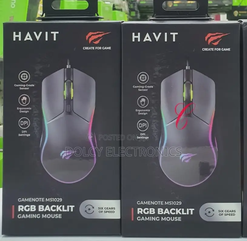Havit Gamenote Ms1029 RGB Backlit Gaming Mouse