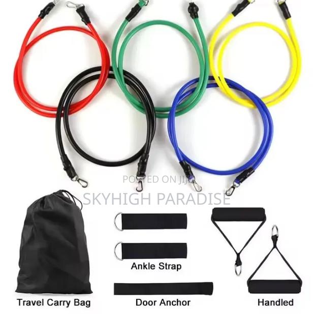 *Kshs 1000/-* 11pcs/Set Pull Rope, Resistance Bands, Portable