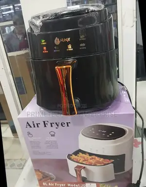 Black Nunix Air Fryer -8 LTRS