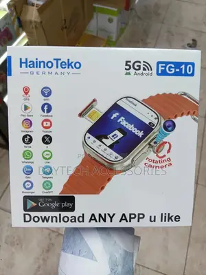 This Is a Hainoteko Fg-10 5g Android Smartwatch - Orange