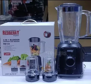 Redberry Red Berry 3 in 1 Blender With Grinder and Mincer*