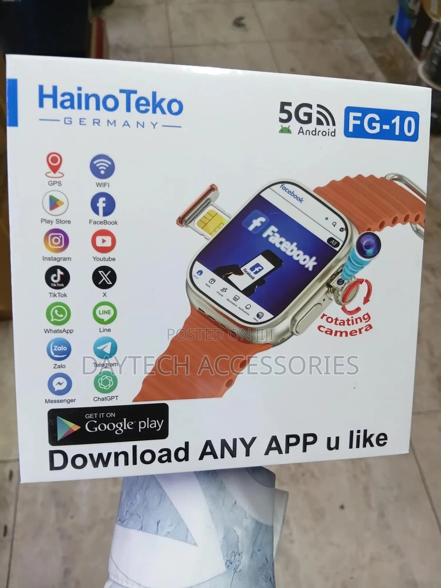 Haino-Teko Fg-10 5g Android Smart Watch With Sim Card Slot