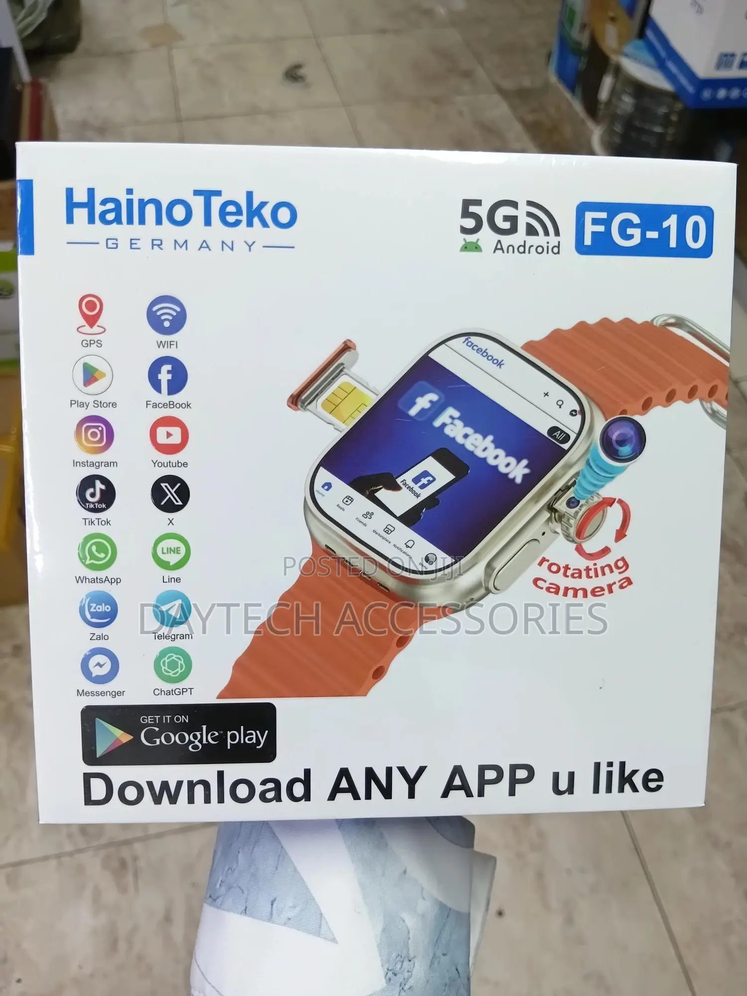 Haino-Teko Fg-10 5g Android Smart Watch With Sim Card Slot