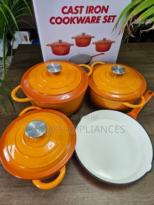 Enamel Cast Iron 7pcs Cookware Set