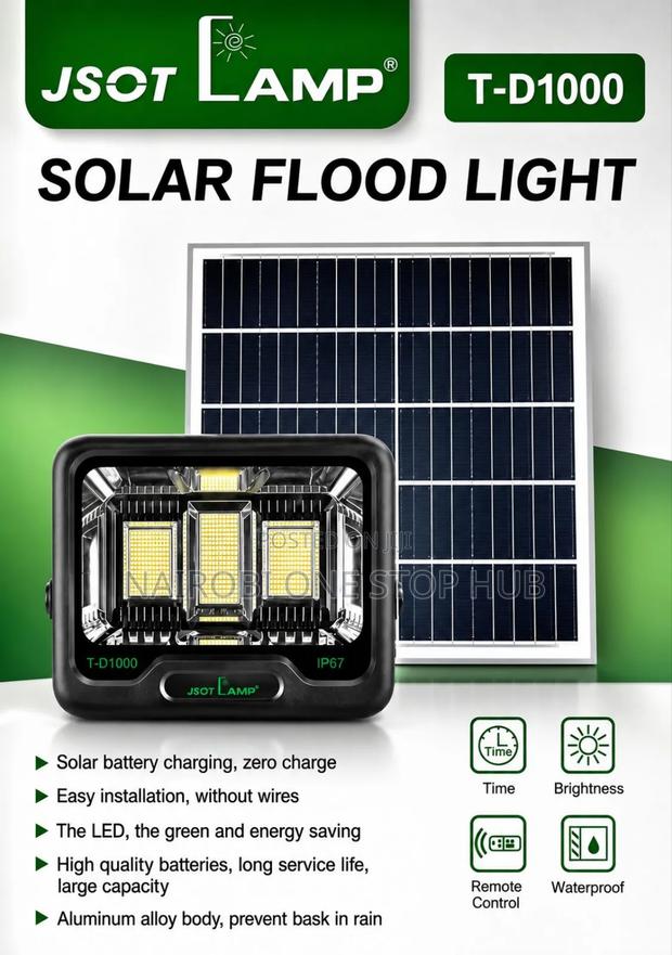 Solar 200w Floodlights - main view