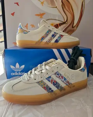 Adidas Gazelle Liberty London Indoor Floral Embroidery Off White