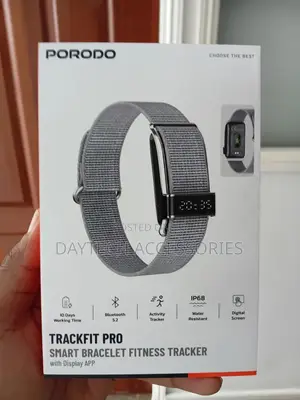 This Is the Porodo Trackfit Pro Smart Bracelet Fitness Tracker - Grey