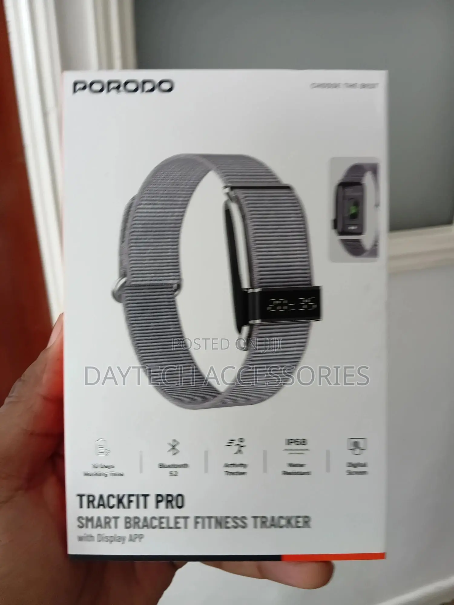 This Is the Porodo Trackfit Pro Smart Bracelet Fitness Tracker - Grey