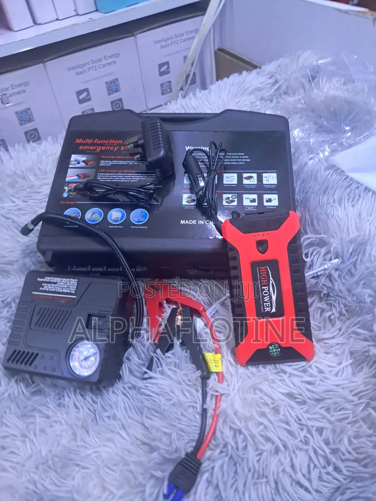 4-in-1 Car Jump Starter With Air Pump