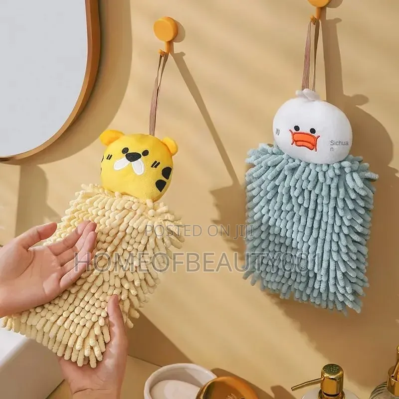 Cute Animal Chenille Hand Towels.