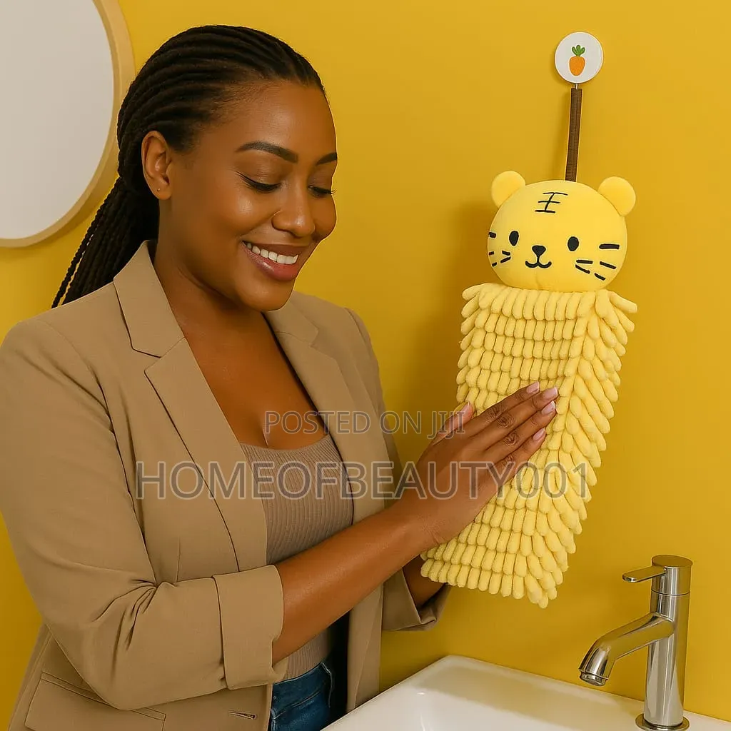 Cute Animal Chenille Hand Towels.