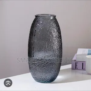 Oval Glass Flower Vase