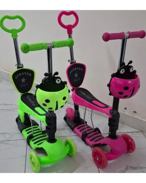Scooter With Seat,Pushhandle and Adjustable Handle Height