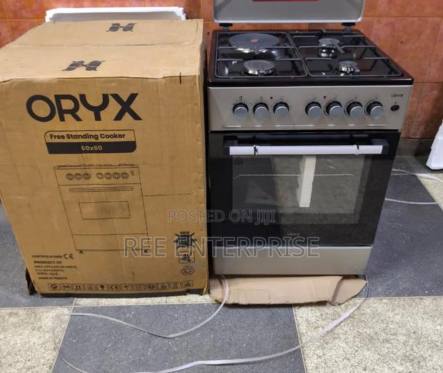 Mika Oryx Standing Cooker, 60cm X 60cm, 3 Gas Pool Jet Burners