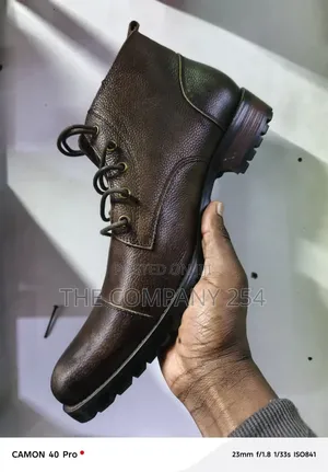 Quality Leather Casual Men Official Casual Low Laced Boot Shoes