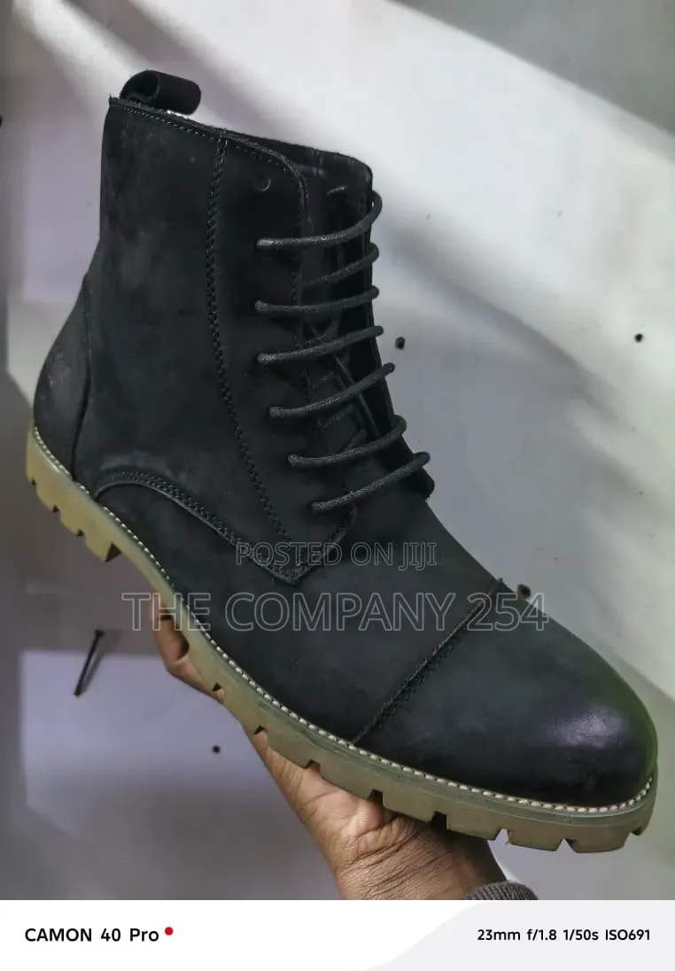 Quality Leather Casual Men Official Casual Low Laced Boot Shoes