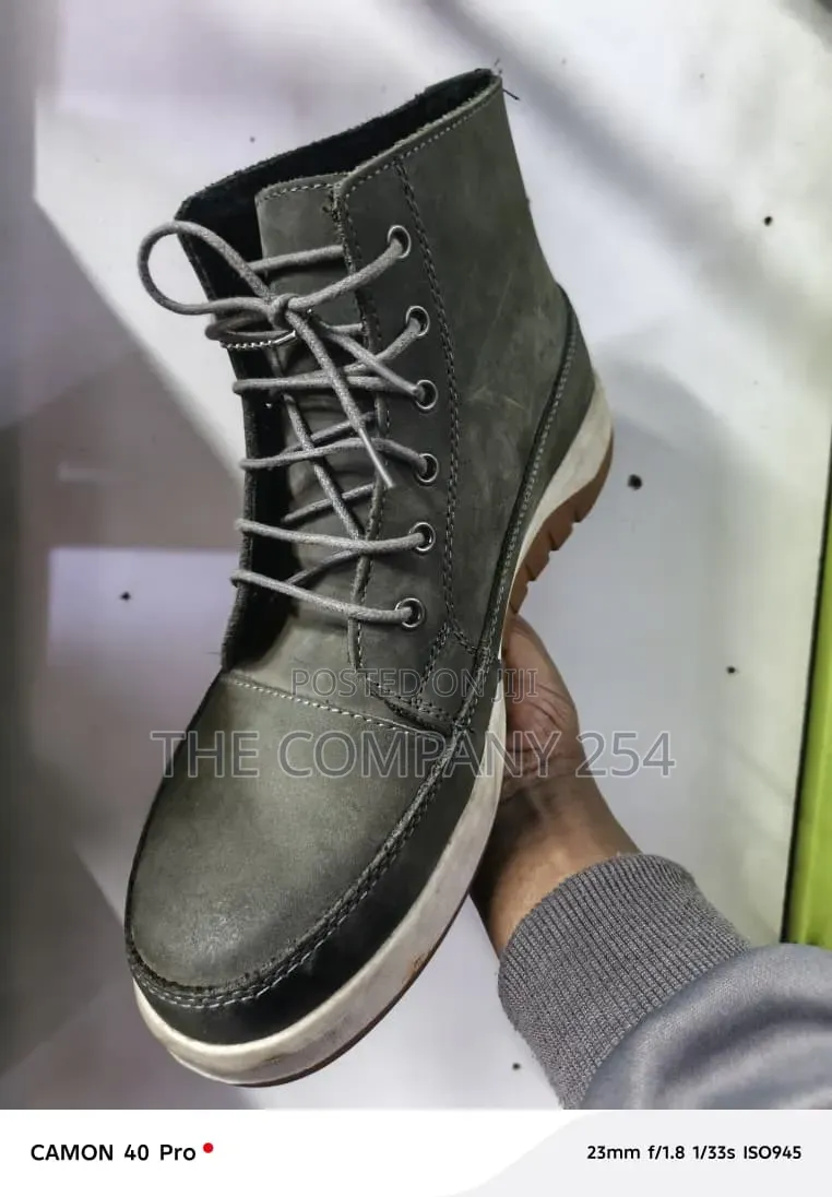 Quality Leather Casual Men Official Casual Low Laced Boot Shoes
