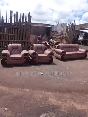 Brown 5 Seater Sofa Set