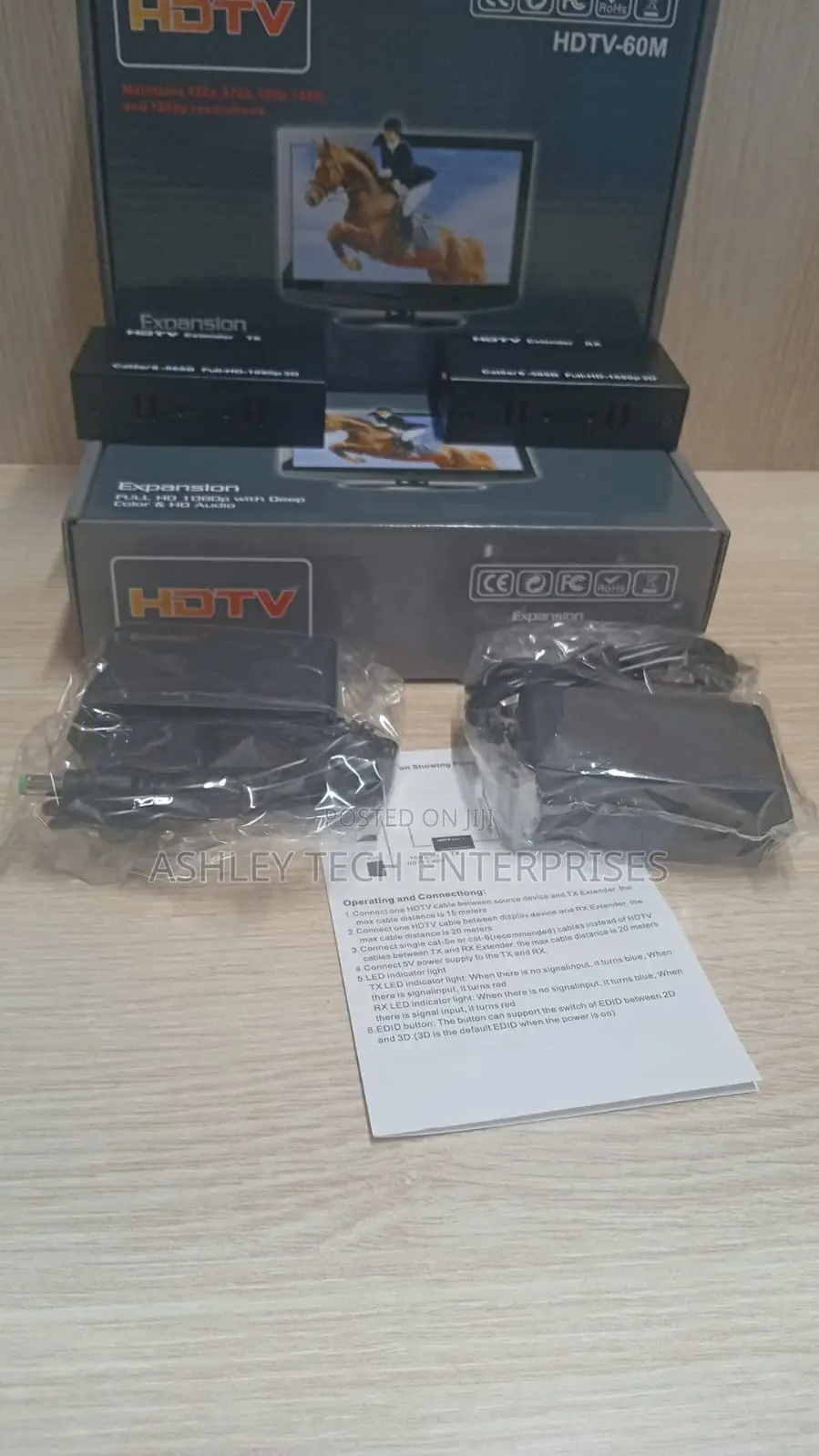 60m Hdmi Extender Over Cat6 New