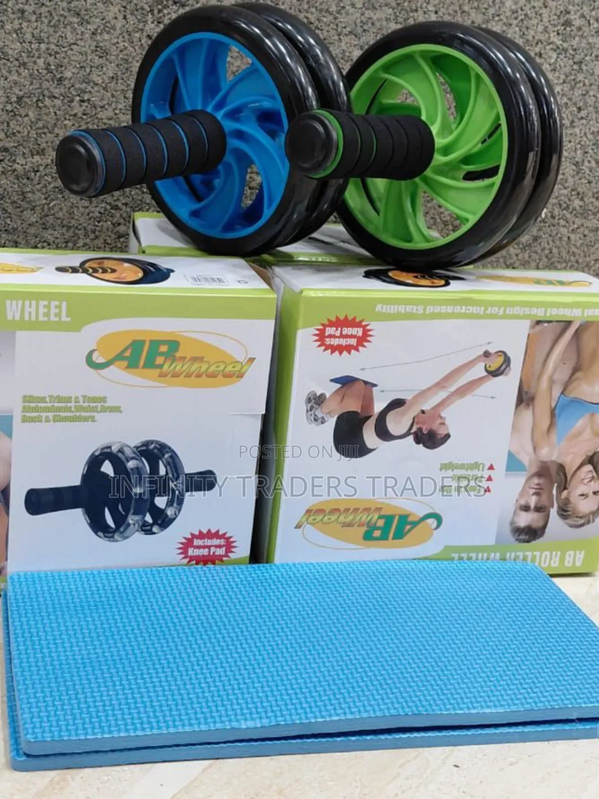 Ab Roller and Mat
