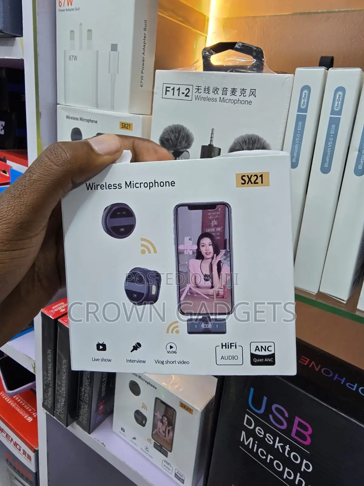 Sx21 Dual Channel Wireless Mic Interview Vlog Recording