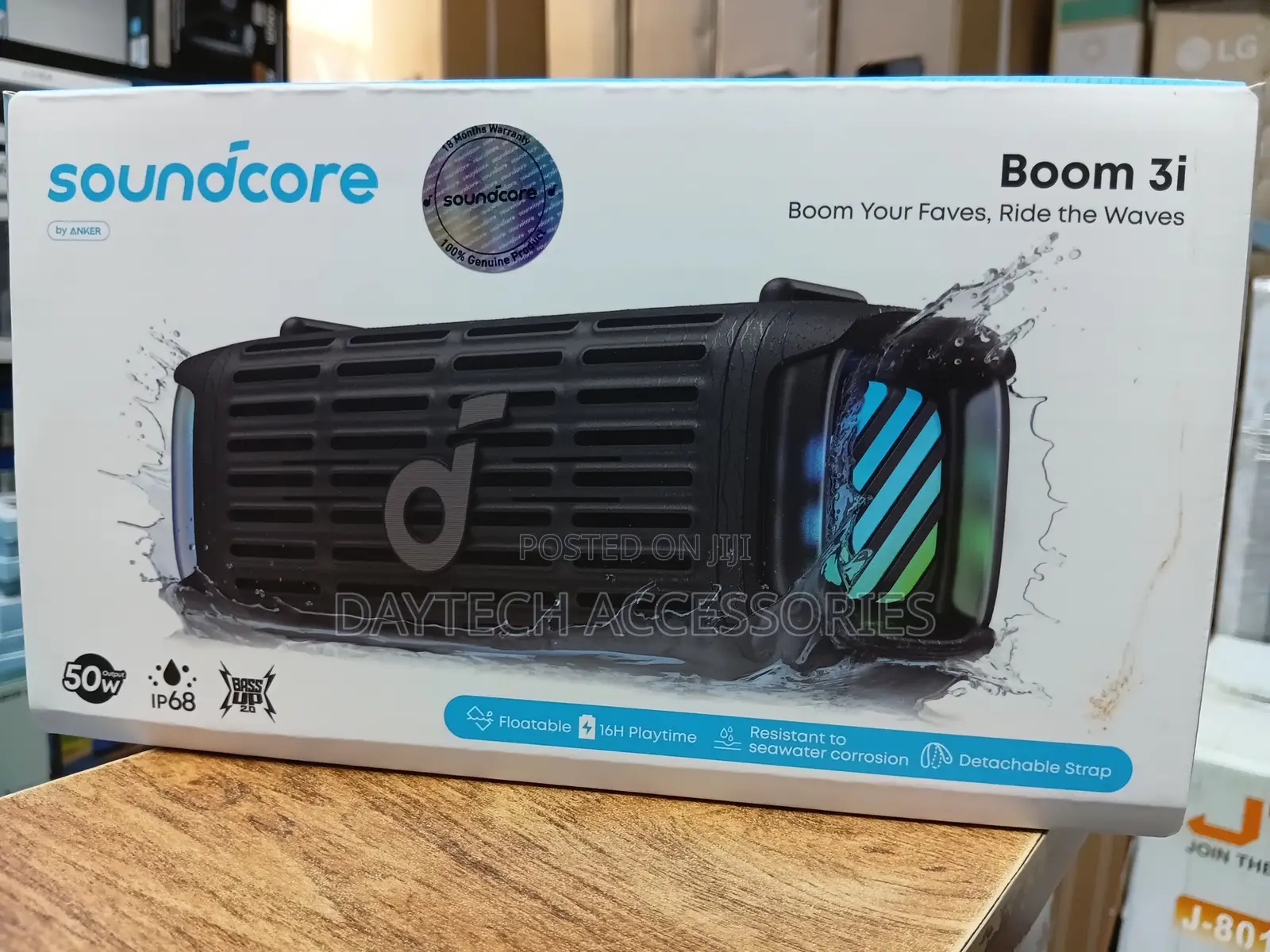 Soundcore Boom 3i by Anker Compact Outdoor Ip68 Waterproof Speaker.