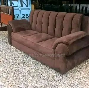 Elegant Brown 3 Seater Sofa
