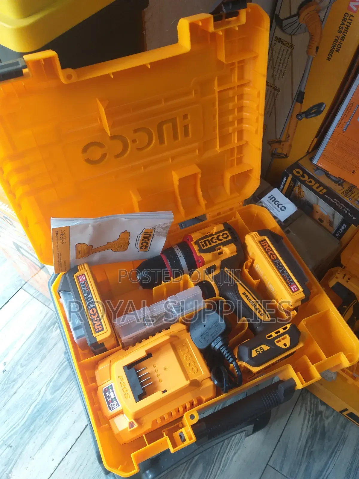 Ingco Brushless Cordless Drill 20v