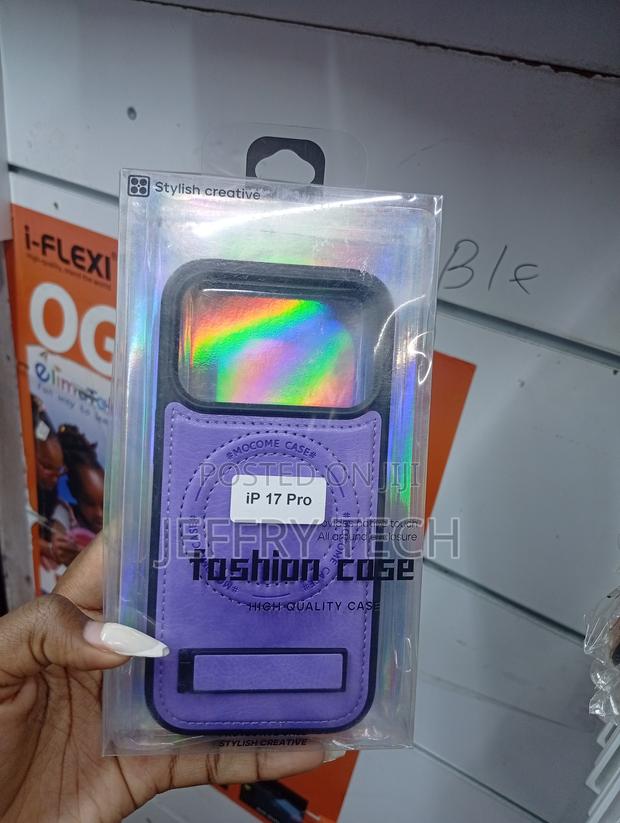 Purple Mocome Brand Fashion Case for an iPhone in Retail Packaging.