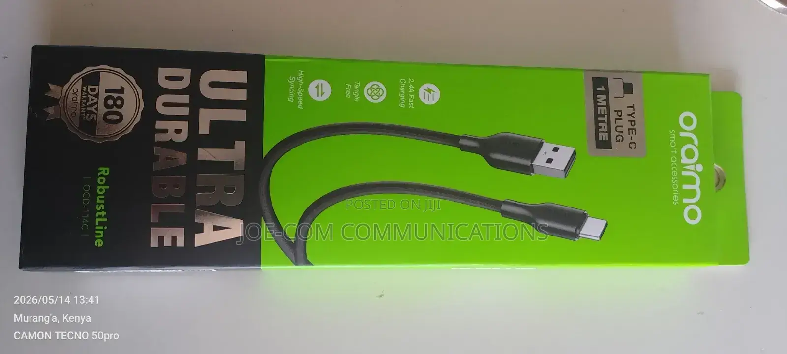 Oraimo Type C Cable